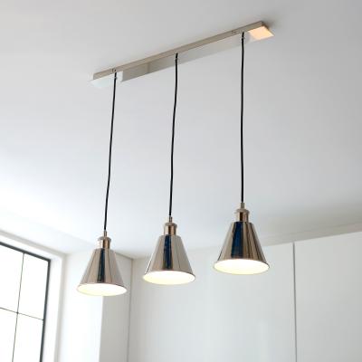 Knees Hal 3 Pendant Light - Bright Nickel