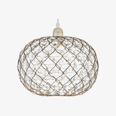 Knees dar lighting JUA6535 Juanita Acrylic Non Elec Gold