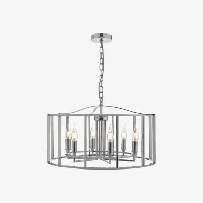Knees dar lighting Myk0650 Myka 6 Light Pendant Polished Chrome