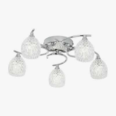 Knees Sarandi 5 Light Flush Ceiling Light - Chrome