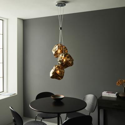 Knees Rock 3 Pendant Light - Bronze