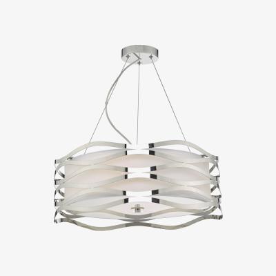 Knees dar lighting Miz0350 Mizella 3 Light Pendant Polished Chrome