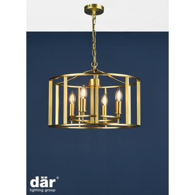 Knees dar lighting Myk0663 Myka 6 Light Pendant Brushed Bronze