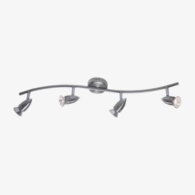 Knees dar lighting GEM8446 Gemini 4 Light Wave Bow Satin Chrome