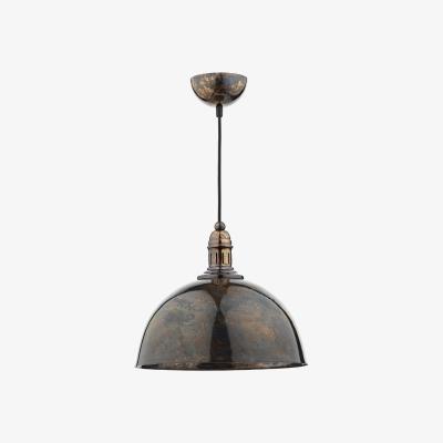 Knees dar lighting YOK0163 Yoko 1 Light Pendant Mottled Bronze