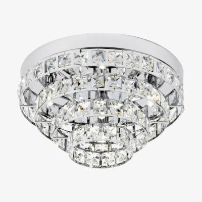 Knees Motown 4 Light Semi Flush Ceiling Light - Chrome/Crystal
