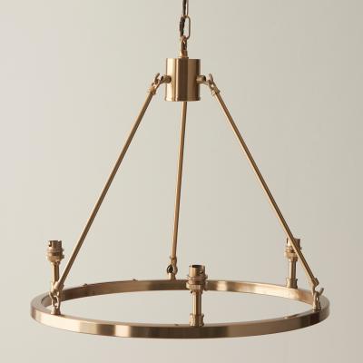 Knees Chester 3 Pendant Light Fitting - Aged Brass