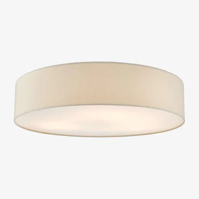 Knees dar lighting CIE4801 Cierro 6 Light Flush Taupe With Diffuser 80cm