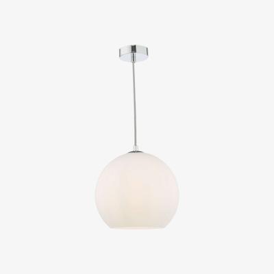 Knees dar lighting Ryc0150 Ryce Pendant Polished Chrome Opal Glass