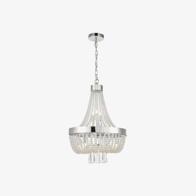 Knees dar lighting Aly1350 Alyssa 9 Light Pendant Polished Chrome Glass