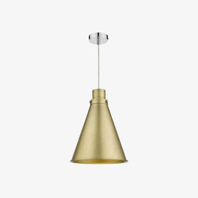 Knees dar lighting Pot8642 Potter Easy Fit Pendant Aged Brass