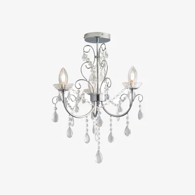 Knees Posadas 3 Light Bathroom Light - Crystal