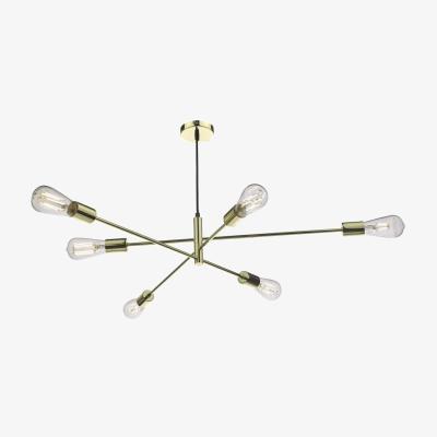 Knees dar lighting Ala0635 Alana 6 Light Pendant Polished Gold
