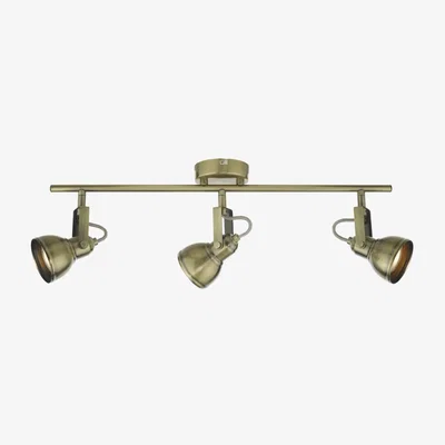 Knees dar lighting FOT7375 Fothergill 3 Light Bar Spotlight Antique Brass