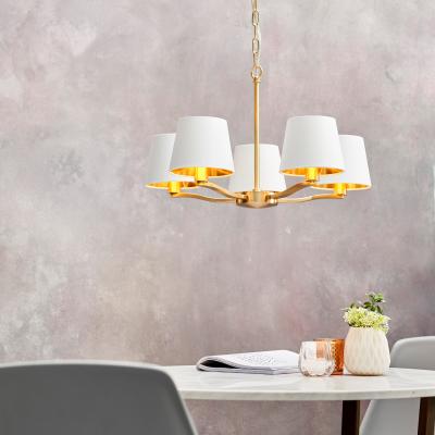 Knees Harvey 5 Pendant Light - Brushed Gold