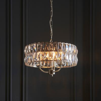 Knees Clifton 3 Pendant Light - Bright Nickel