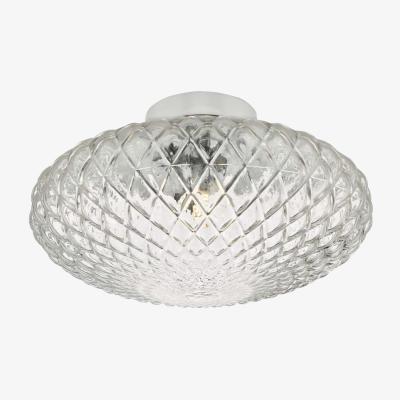 Knees dar lighting BIB3008 Bibiana 1 Light Wall/Ceiling Light Polished Chrome with Clear Glass Large