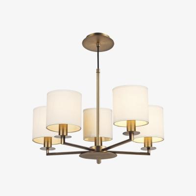 Knees dar lighting Tyl0563 Tyler 5 Light Pendant Dual Mount Bronze