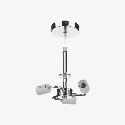 Knees dar lighting Sf5350 3 Light Semi Flush Suspension Polished Chrome