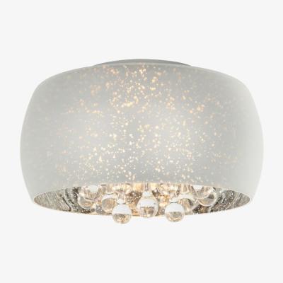 Knees Cachi 3 Light Flush Ceiling Light - Silver