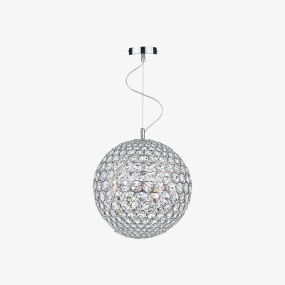 Knees dar lighting Fie0550 Fiesta 5 Light 35cm Pendant Polished Chrome