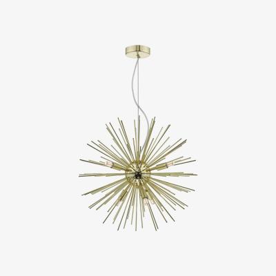Knees dar lighting Sag0635 Sagan 6 Light Pendant Gold