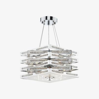 Knees Dar Lighting CUB0550 Cube 5 Light Pendant Polished Chrome