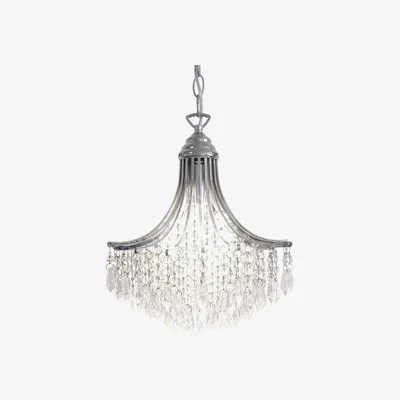 Knees dar lighting Sur0150 Suri 1 Light Pendant Crystal Polished Chrome