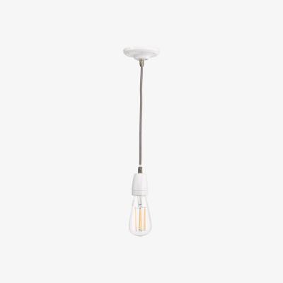 Knees dar lighting Sik012 Sika Pendant White Ceramic Antique Brass