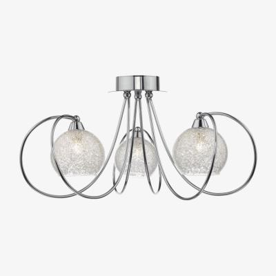 Knees dar lighting RAF5350 Rafferty 3 Light Semi Flush Polished Chrome