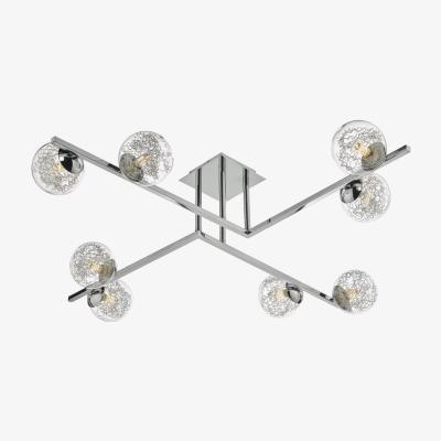 Knees dar lighting TAG4850 Taghrid 8 Light Semi Flush Polished Chrome