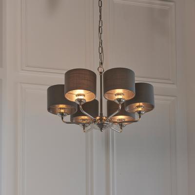 Knees Highclere 6 Multi Pendant Light - Nickel