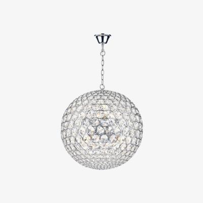 Knees dar lighting Fie0850 Fiesta 8 Light 50cm Pendant Polished Chrome
