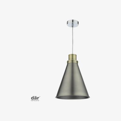 Knees dar lighting Pot8661 Potter Easy Fit Pendant Antique Chrome