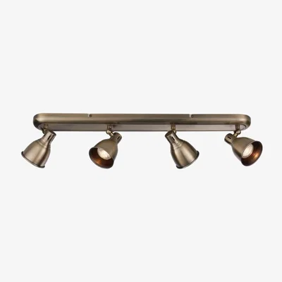 Knees Goya 4 Light Ceiling Bar - Antique Brass
