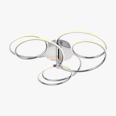 Knees Masindi 1 Light Semi Flush Ceiling Light - Chrome