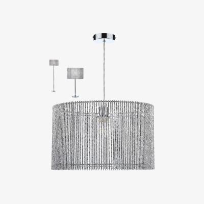Knees dar lighting NES1750 Nest Non Electric Polished Chrome 2X Size Shades