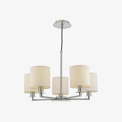 Knees dar lighting Tyl0538 Tyler 5 Light Pendant Satin Nickel