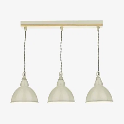Knees Dar Lighting BLY5343 Blyton 3 Light Bar Pendant Complete With Painted Shades