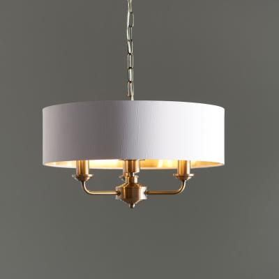 Knees Highclere 3 Pendant Light - Antique Brass
