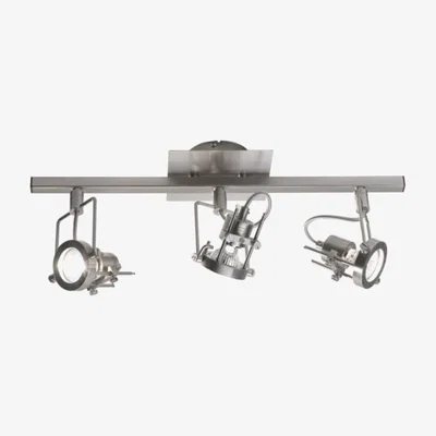 Knees dar lighting BAU7346 Bauhaus 3 Light Bar Satin Chrome GU10