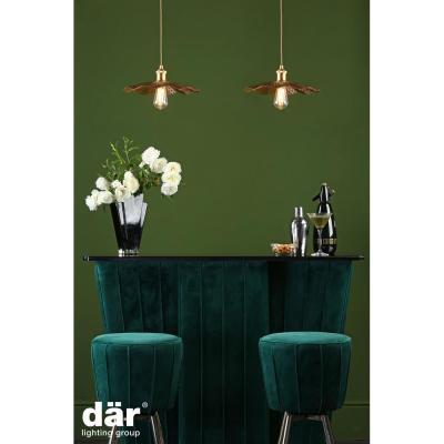 Knees dar lighting Pip0135 Piper 1 Light Single Pendant Gold Leaf