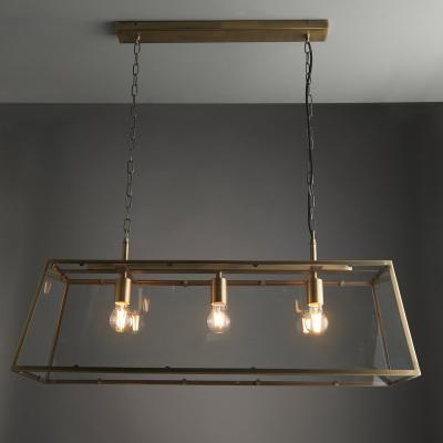 Knees Hurst 3 Pendant Light - Antique Brass