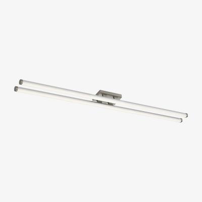 Knees dar lighting CUI4846 Cuisine Twin LED Ceiling Flush 117CM Brushed Chrome