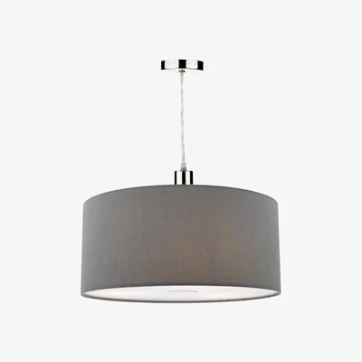 Knees dar lighting Ron6539 Ronda 40cm Easyfit Pendant Slate Grey