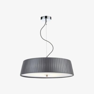 Knees dar lighting Whe0339 Wheel 3 Light Slimline 57cm Pendant Grey