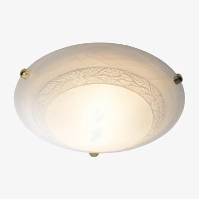 Knees dar lighting DAM522 Damask 30cm Diam Flush(Glass White)