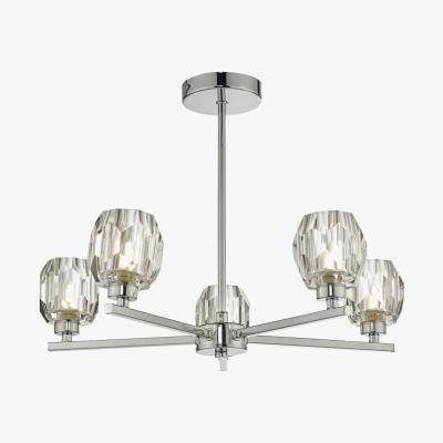 Knees dar lighting IDI5450 Idina 5 Light Semi Flush Polished Chrome