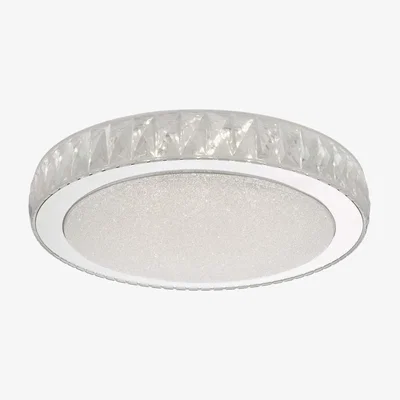 Knees dar lighting AKE5008 Akelia Flush Acrylic and Stainless Steel Large LED