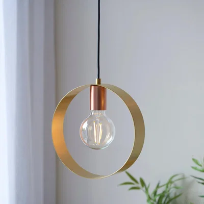 Knees Hoop Pendant Light - Copper